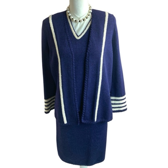 Vintage Vera Porter 3 Piece Knit Suit Set - Picture 1 of 16